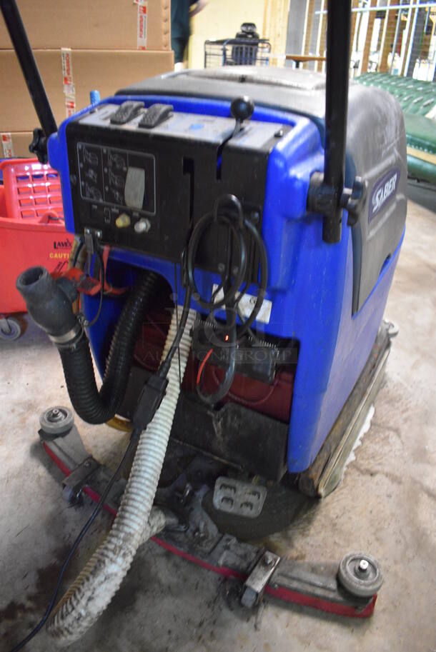 Windsor Model SCC172 Metal Commercial Floor Cleaning Machine w/ 10 Cleaning Pads and 2 New Blades. BUYER MUST REMOVE. 30x40x39. Tested and Working! (basement) - Image 7 of 12