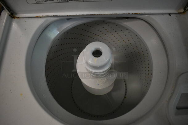 2 Metal Top Load Washers For Parts; Kenmore Elite and General Electric. BUYER MUST REMOVE. 27x26x42. 2 Times Your Bid! (basement) - Image 4 of 8