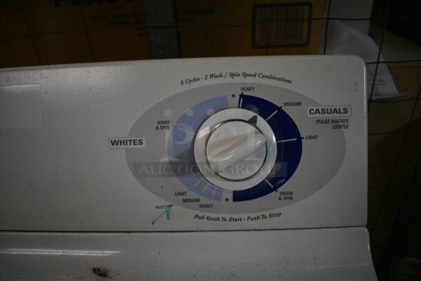 2 Metal Top Load Washers For Parts; Kenmore Elite and General Electric. BUYER MUST REMOVE. 27x26x42. 2 Times Your Bid! (basement) - Image 6 of 8