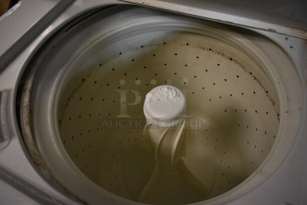 2 Metal Top Load Washers For Parts; Kenmore Elite and General Electric. BUYER MUST REMOVE. 27x26x42. 2 Times Your Bid! (basement) - Image 8 of 8