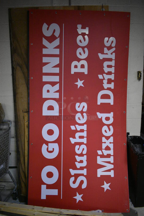 ALL ONE MONEY! Lot of Shopping Cart w/ Contents, Folding Table and Signs. BUYER MUST REMOVE. (basement) - Image 2 of 6