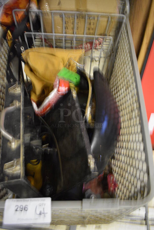 ALL ONE MONEY! Lot of Shopping Cart w/ Contents, Folding Table and Signs. BUYER MUST REMOVE. (basement) - Image 5 of 6