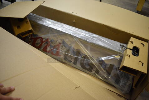BRAND NEW IN BOX! Coors Light Metal Light Fixture. 51x13x10. (basement)