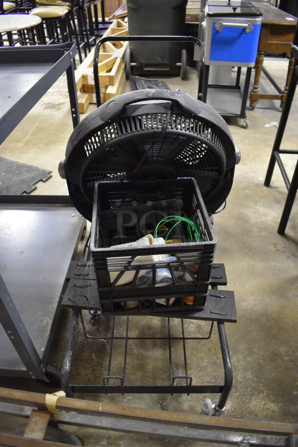 3 Various Metal Carts w/ Contents. Includes 53x18x38. 3 Times Your Bid! (basement) - Image 3 of 4