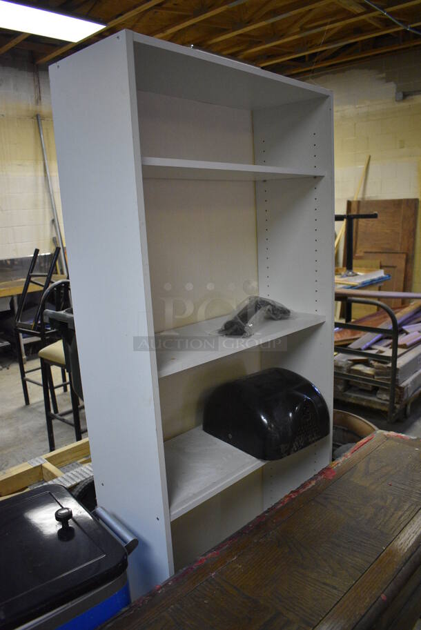 ALL ONE MONEY! Lot of Bookshelf, Wooden Counter and Labatt Blue Light Portable Ice Cooler. BUYER MUST REMOVE. Includes 58x16x30. (basement) - Image 4 of 4