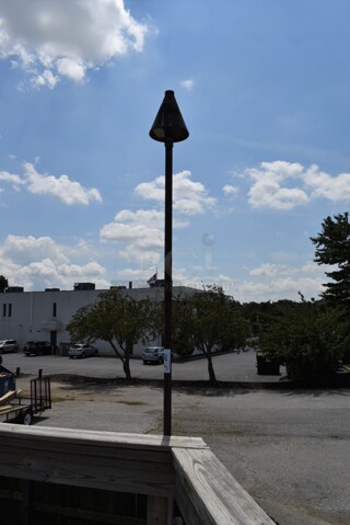 3 Lamaku Model TK-1 Metal Natural Gas Powered Tiki Torches. BUYER MUST REMOVE. 6x6x110. 3 Times Your Bid! (patio)