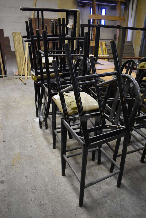 ALL ONE MONEY! Lot of 19 Bar Height Chairs and 6 Tables. BUYER MUST REMOVE. Includes 18x18x44, 52x29x30. (basement) - Image 2 of 4