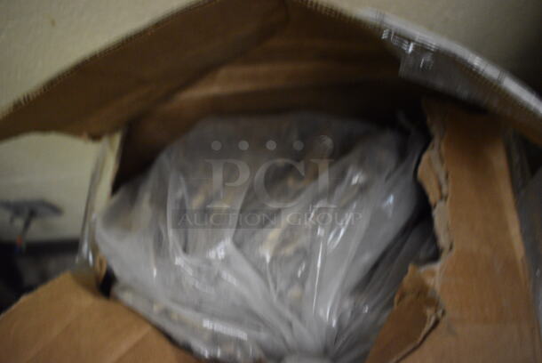 ALL ONE MONEY! Lot of Fake Wood Patterned Bamboo Sheet and Fronds. BUYER MUST REMOVE. (basement) - Image 2 of 4