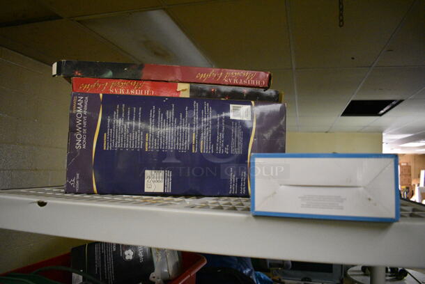 ALL ONE MONEY! Poly 5 Tier Shelving Unit w/ Contents Including Poly Bins. BUYER MUST REMOVE. BUYER MUST DISMANTLE. PCI CANNOT DISMANTLE FOR SHIPPING. PLEASE CONSIDER FREIGHT CHARGES. 36x24x73. (basement) - Image 2 of 5