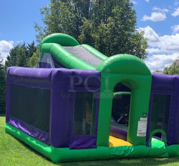 Commercial Inflatable Obstacle Course w/ Blower and Oversized Metal Hand Truck. (basement) - Image 7 of 7