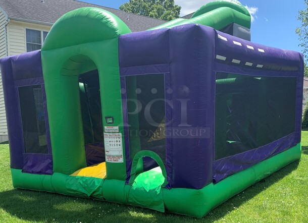 Commercial Inflatable Obstacle Course w/ Blower and Oversized Metal Hand Truck. (basement) - Image 1 of 7