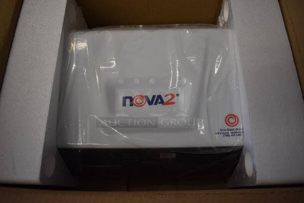 6 Boxes of BRAND NEW! Nova2 093000000 Hand Dryers. 120/208/240 Volts, 1 Phase. 14x10x6. 6 Times Your Bid!