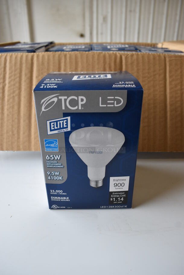 ALL ONE MONEY! Box of 12 BRAND NEW Elite TCP LED Lightbulbs.