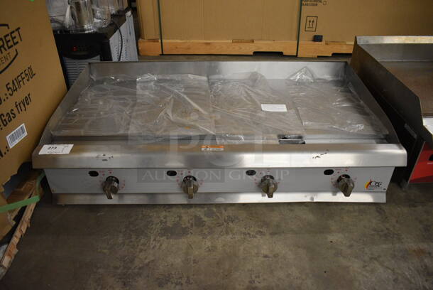 BRAND NEW SCRATCH AND DENT! CPG Stainless Steel Commercial Countertop Gas Powered Flat Top Griddle. 48x30x12 - Image 1 of 7