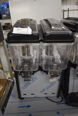 Avantco COLDREAM 2M Metal Commercial Countertop 2 Hopper Refrigerated Beverage Machine. 120 Volts, 1 Phase. 16x18x26. Tested and Working!