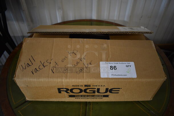 Rogue RML-3W Black Metal Fold Back Wall Mount Rack Hinge Kit. Stock Picture Used For Gallery - see additional pictures. 17.5x11x5 - Image 6 of 8
