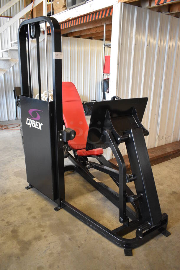 Cybex Black Metal Commercial Seated Leg Press Machine. 41x88x70 - Image 2 of 10