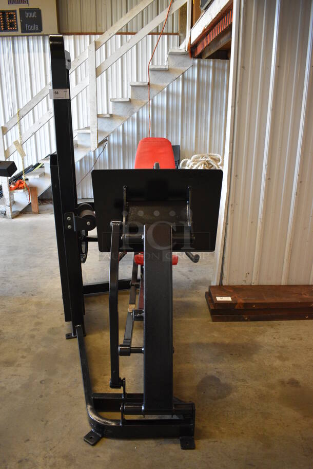 Cybex Black Metal Commercial Seated Leg Press Machine. 41x88x70 - Image 3 of 10