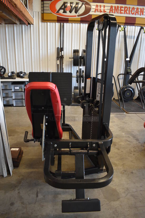 Cybex Black Metal Commercial Seated Leg Press Machine. 41x88x70 - Image 4 of 10