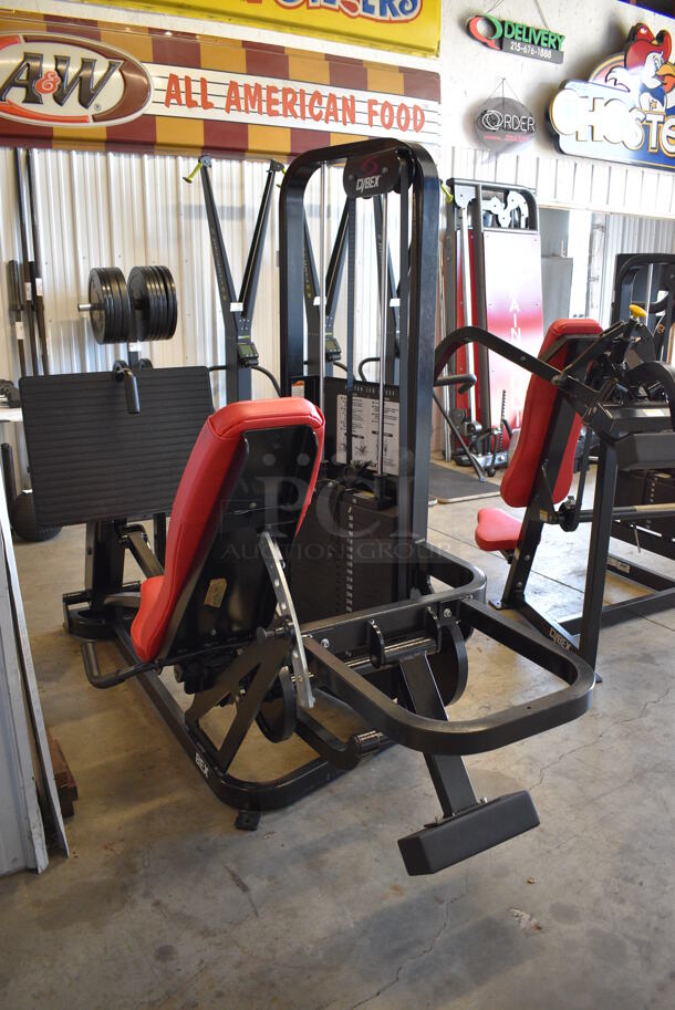 Cybex Black Metal Commercial Seated Leg Press Machine. 41x88x70 - Image 5 of 10