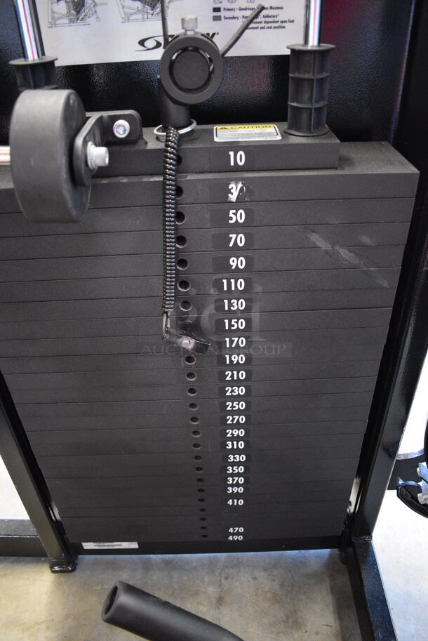 Cybex Black Metal Commercial Seated Leg Press Machine. 41x88x70 - Image 6 of 10