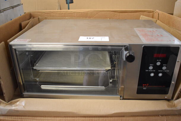 BRAND NEW IN BOX! Wisco 616A Stainless Steel Commercial Countertop Electric Powered Oven. 115 Volts, 1 Phase. 22.5x16x9. Tested and Working!