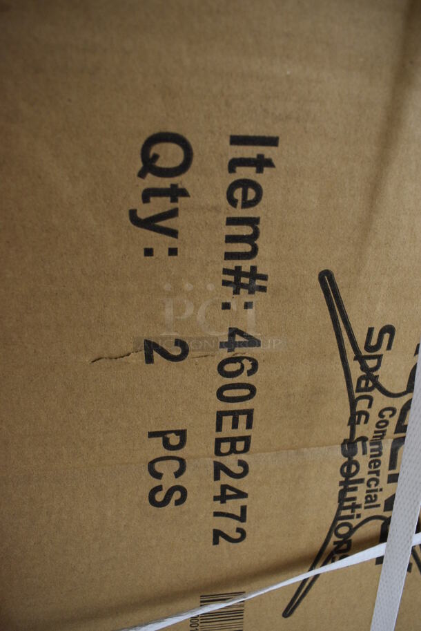 BRAND NEW IN BOX! 2 Regency 460EB2472 Black Finish Wire Shelves. 72x24x1.5 - Image 2 of 4
