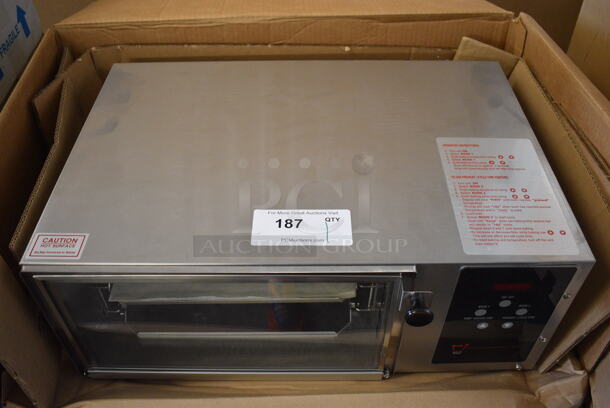 BRAND NEW IN BOX! Wisco 616A Stainless Steel Commercial Countertop Electric Powered Oven. 115 Volts, 1 Phase. 22.5x16x9. Tested and Working! - Image 2 of 6