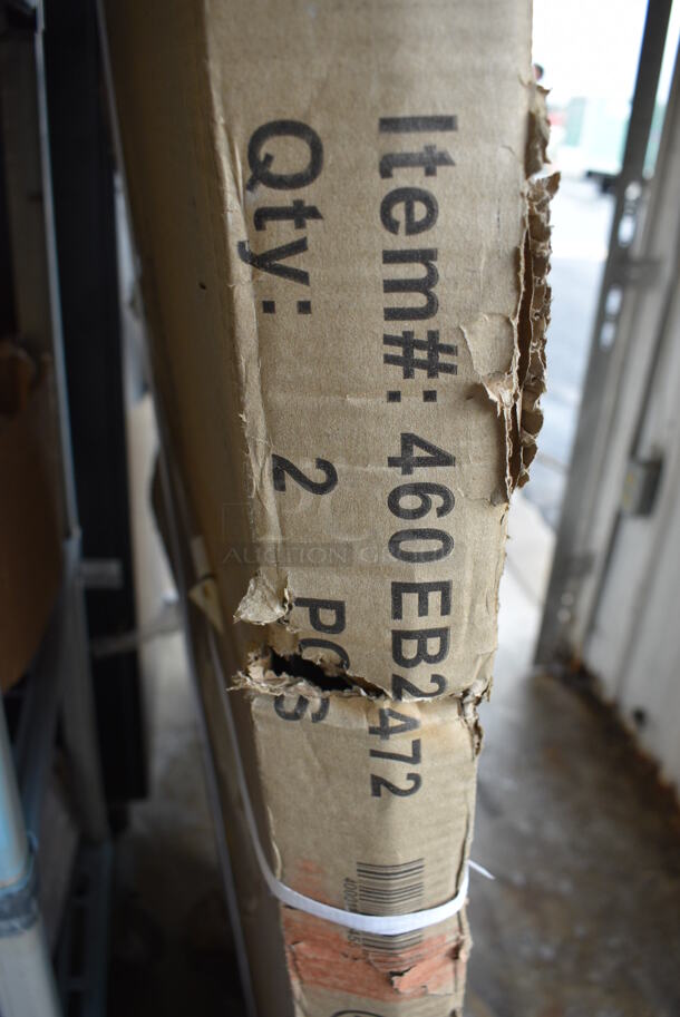 BRAND NEW IN BOX! 2 Regency 460EB2472 Black Finish Wire Shelves. 72x24x1.5 - Image 3 of 4
