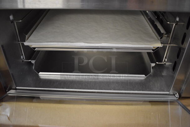 BRAND NEW IN BOX! Wisco 616A Stainless Steel Commercial Countertop Electric Powered Oven. 115 Volts, 1 Phase. 22.5x16x9. Tested and Working! - Image 3 of 6