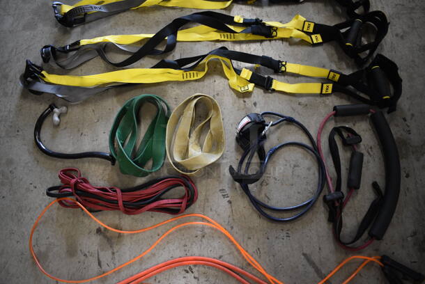 ALL ONE MONEY! Lot of Various Items Including 5 TRX Bands, 7 Resistance Ropes and 2 Resistance Bands - Image 3 of 8