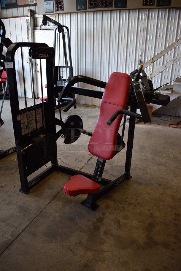 Cybex Black Metal Commercial Radial Axis Overhead Press Machine. 54x56x61 - Image 2 of 8