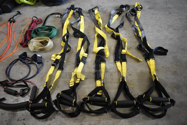 ALL ONE MONEY! Lot of Various Items Including 5 TRX Bands, 7 Resistance Ropes and 2 Resistance Bands - Image 6 of 8