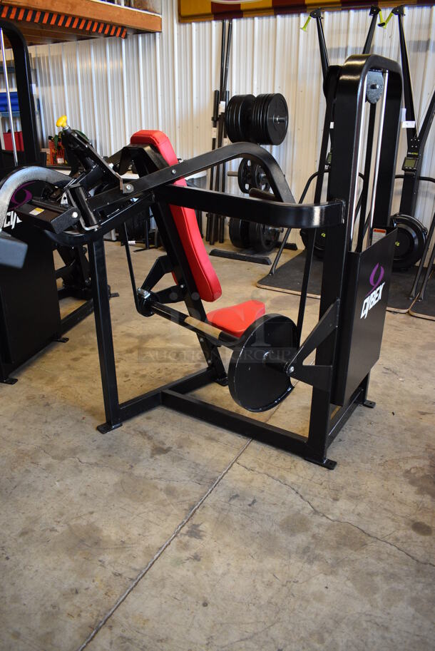 Cybex Black Metal Commercial Radial Axis Overhead Press Machine. 54x56x61 - Image 3 of 8