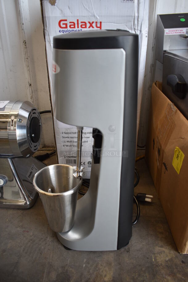 BRAND NEW SCRATCH AND DENT! Galaxy Model 177SDM400 Metal Commercial Countertop Drink Mixer w/ Mixing Cup. 120 Volts, 1 Phase. 6x8x20. Tested and Working! - Image 4 of 8