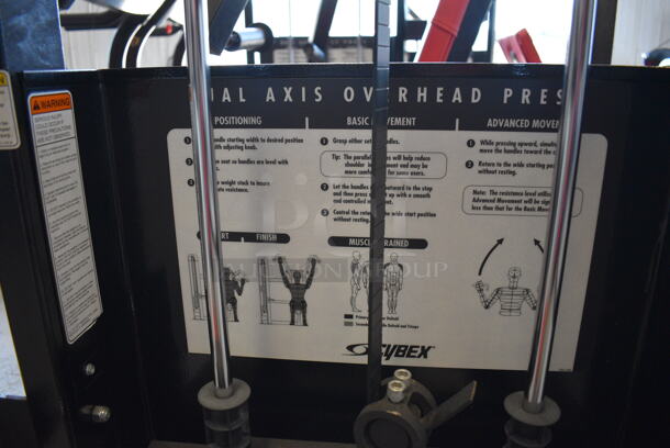Cybex Black Metal Commercial Radial Axis Overhead Press Machine. 54x56x61 - Image 5 of 8