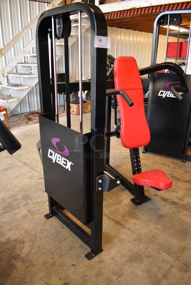 Cybex Black Metal Commercial Radial Axis Overhead Press Machine. 54x56x61 - Image 6 of 8