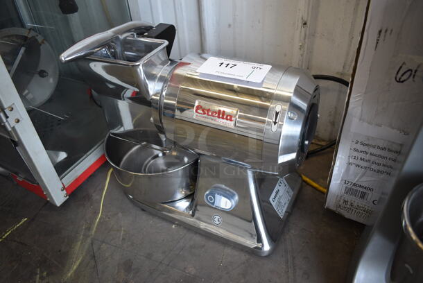 2021 BRAND NEW SCRATCH AND DENT! Estella Model 348CG112 Stainless Steel Commercial Countertop Electric Hard Cheese Grater. 120 Volts, 1 Phase. 17x10x15. Tested and Working! - Image 4 of 8