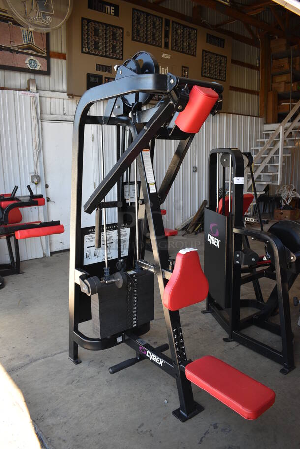 Cybex Black Metal Commercial Dual Axis Rear Delt Machine. 23x60x81 - Image 1 of 7