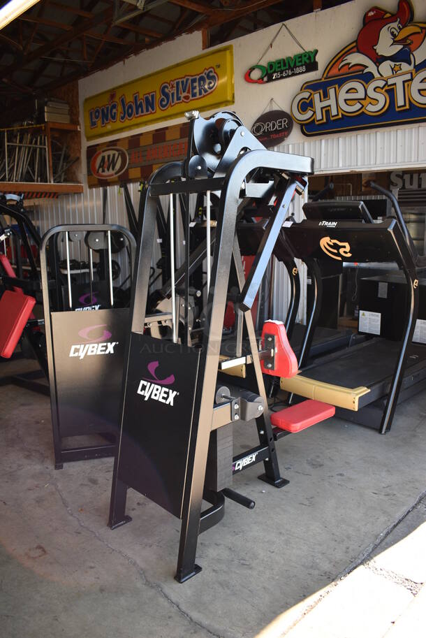 Cybex Black Metal Commercial Dual Axis Rear Delt Machine. 23x60x81 - Image 3 of 7