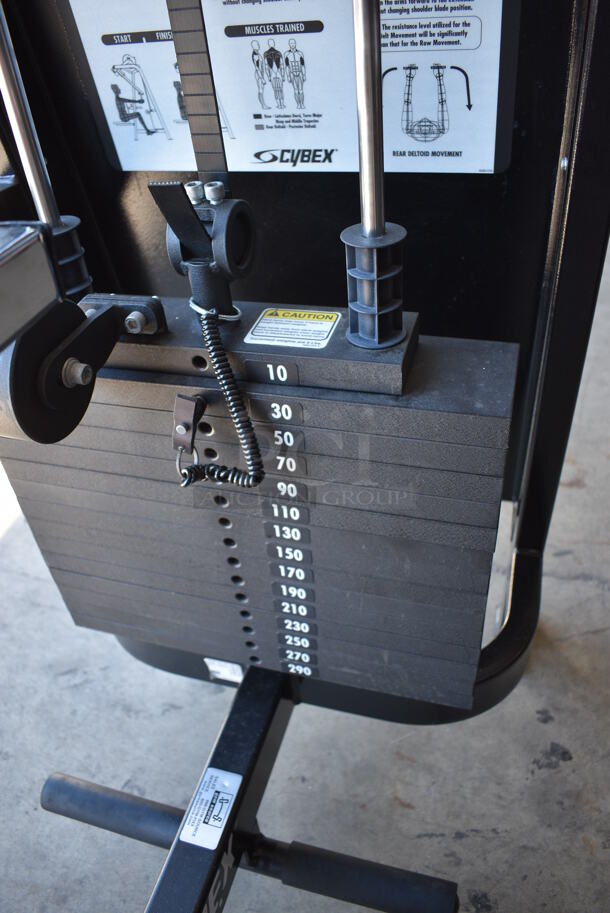 Cybex Black Metal Commercial Dual Axis Rear Delt Machine. 23x60x81 - Image 5 of 7