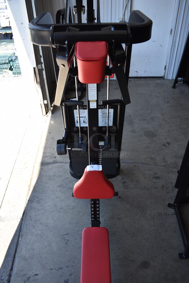 Cybex Black Metal Commercial Dual Axis Rear Delt Machine. 23x60x81 - Image 6 of 7