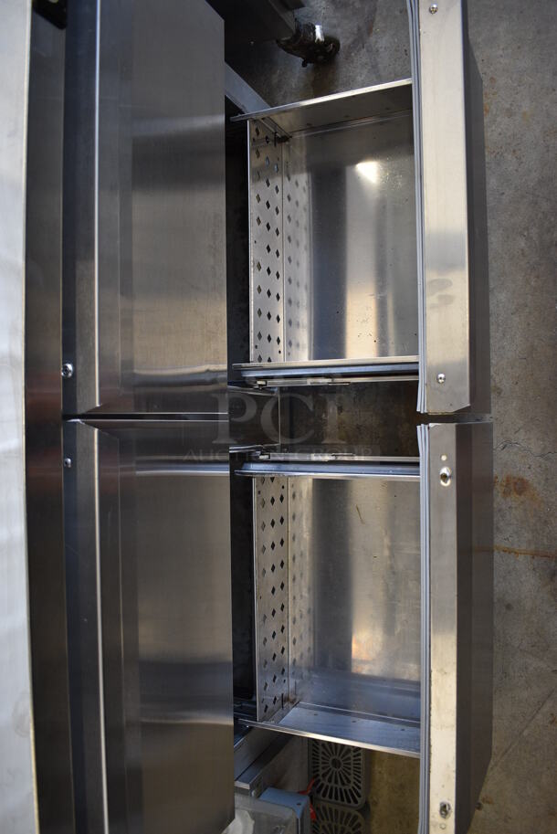 Continental SWF48 Stainless Steel Commercial 4 Drawer Undercounter Freezer on Commercial Casters. 48x30x34. Tested and Working! - Image 3 of 11