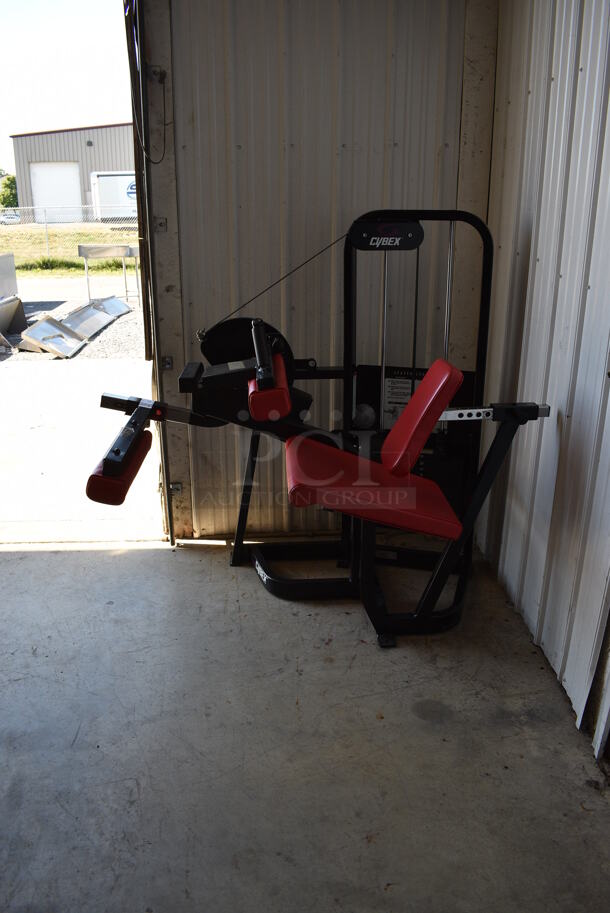 Cybex Black Metal Commercial Seated Leg Curl Machine. 38x64x60.5 - Image 4 of 8