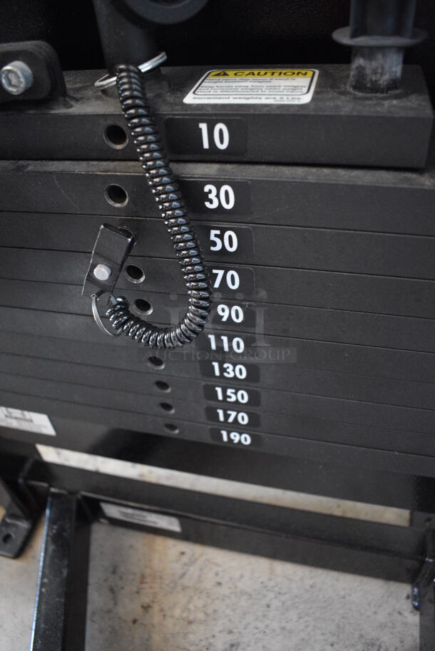 Cybex Black Metal Commercial Seated Leg Curl Machine. 38x64x60.5 - Image 5 of 8