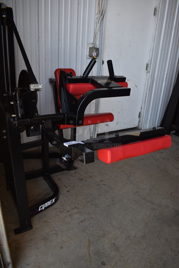 Cybex Black Metal Commercial Seated Leg Curl Machine. 38x64x60.5 - Image 7 of 8