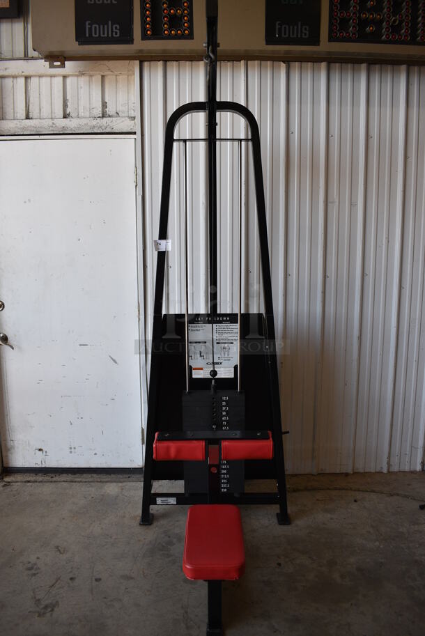 Cybex Black Metal Commercial Lat Pulldown Machine. 31x52x88 - Image 1 of 6