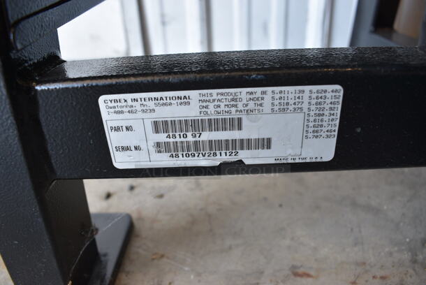 Cybex Black Metal Commercial Lat Pulldown Machine. 31x52x88 - Image 6 of 6