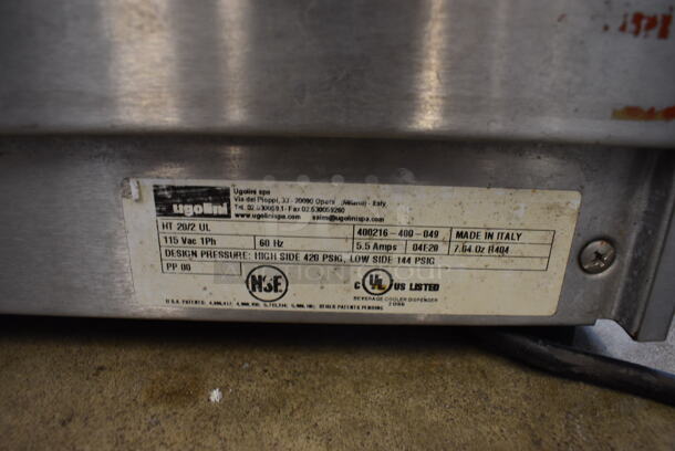 Ugolini Model HT 20/2 UL Metal Commercial Countertop 2 Hopper Refrigerated Beverage Machine. 115 Volts, 1 Phase. 14x20x27. Tested and Working! - Image 6 of 8