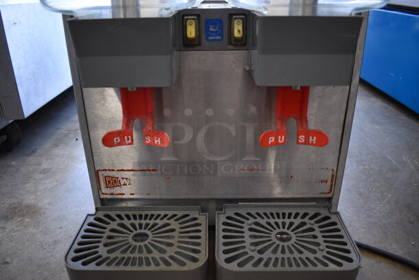 Ugolini Model HT 20/2 UL Metal Commercial Countertop 2 Hopper Refrigerated Beverage Machine. 115 Volts, 1 Phase. 14x20x27. Tested and Working! - Image 7 of 8